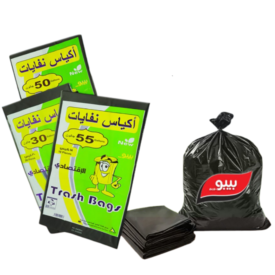 صورة أكياس نفايات 55/50/30 جالون الاقتصادي - كرتونة